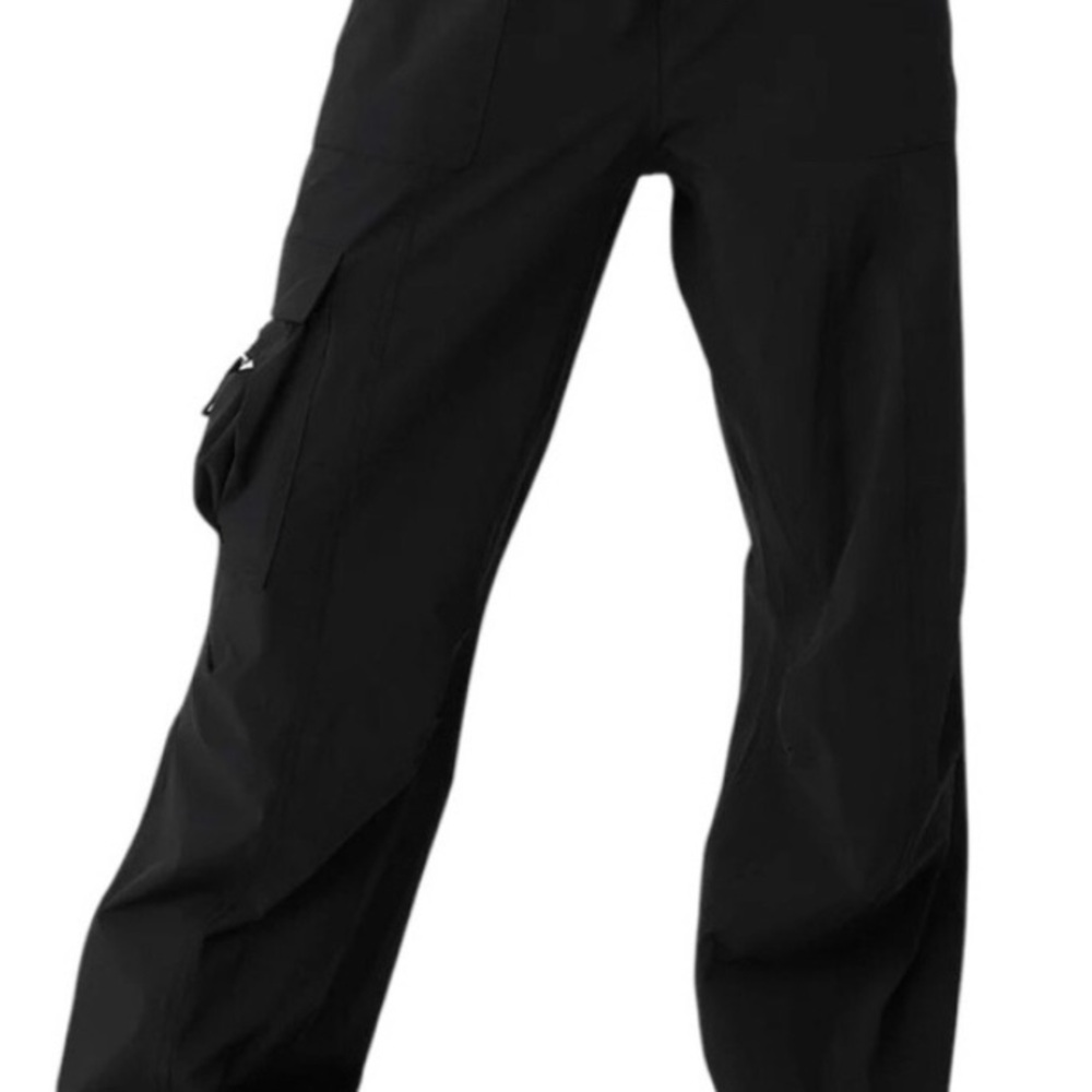 Women Black Cargo Pants